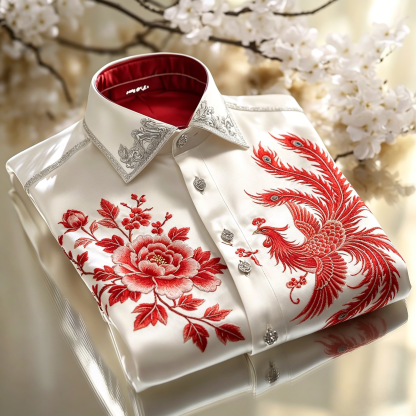 Classic Style wrinkle-resistant formal casual long sleeve shirt