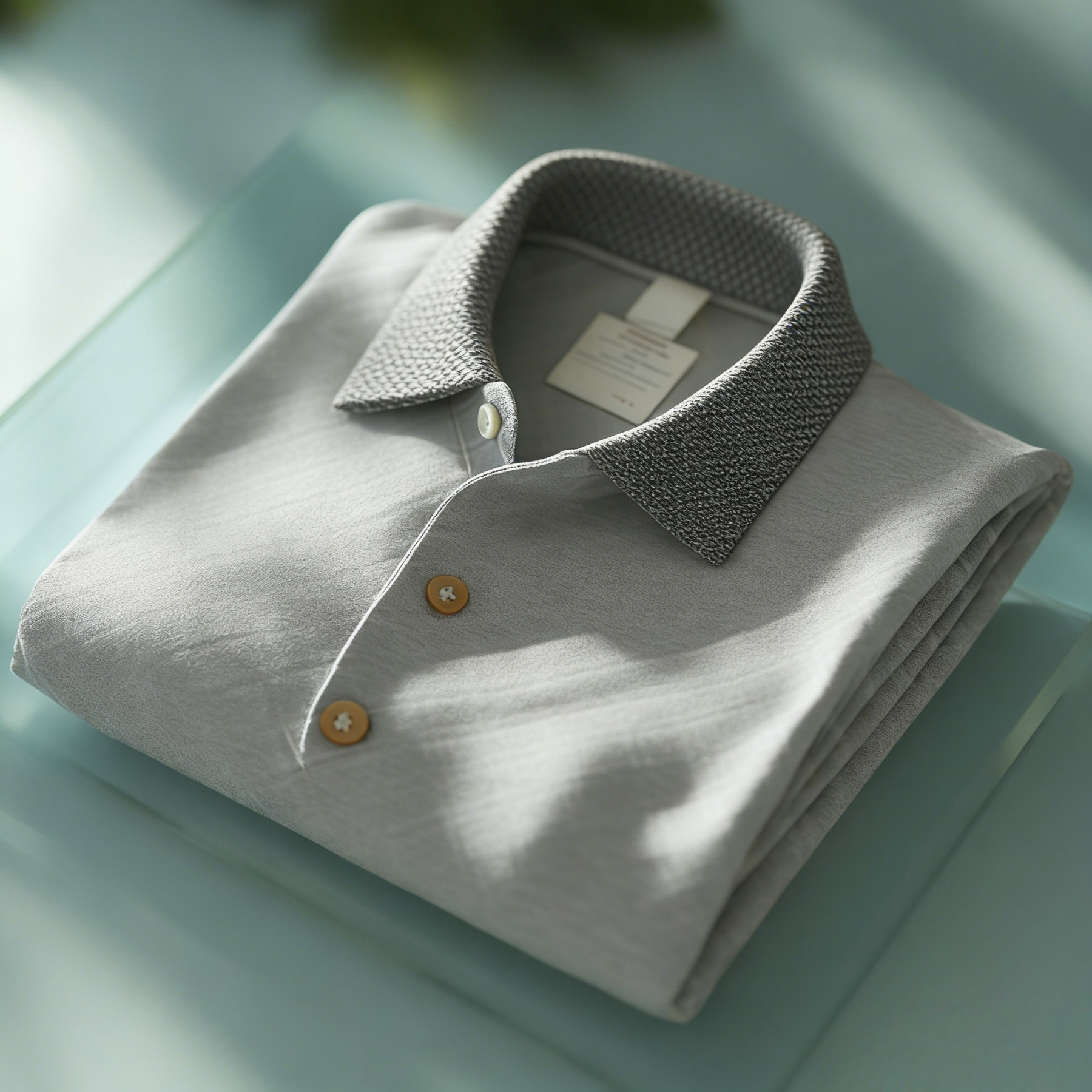 Men's Business Button-Down Short Sleeve Polo Shirt