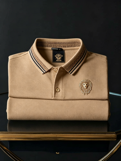 Men's Business Button-Down Short Sleeve Polo Shirt