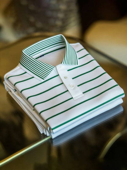 Men's Business Button-Down Short Sleeve Polo Shirt