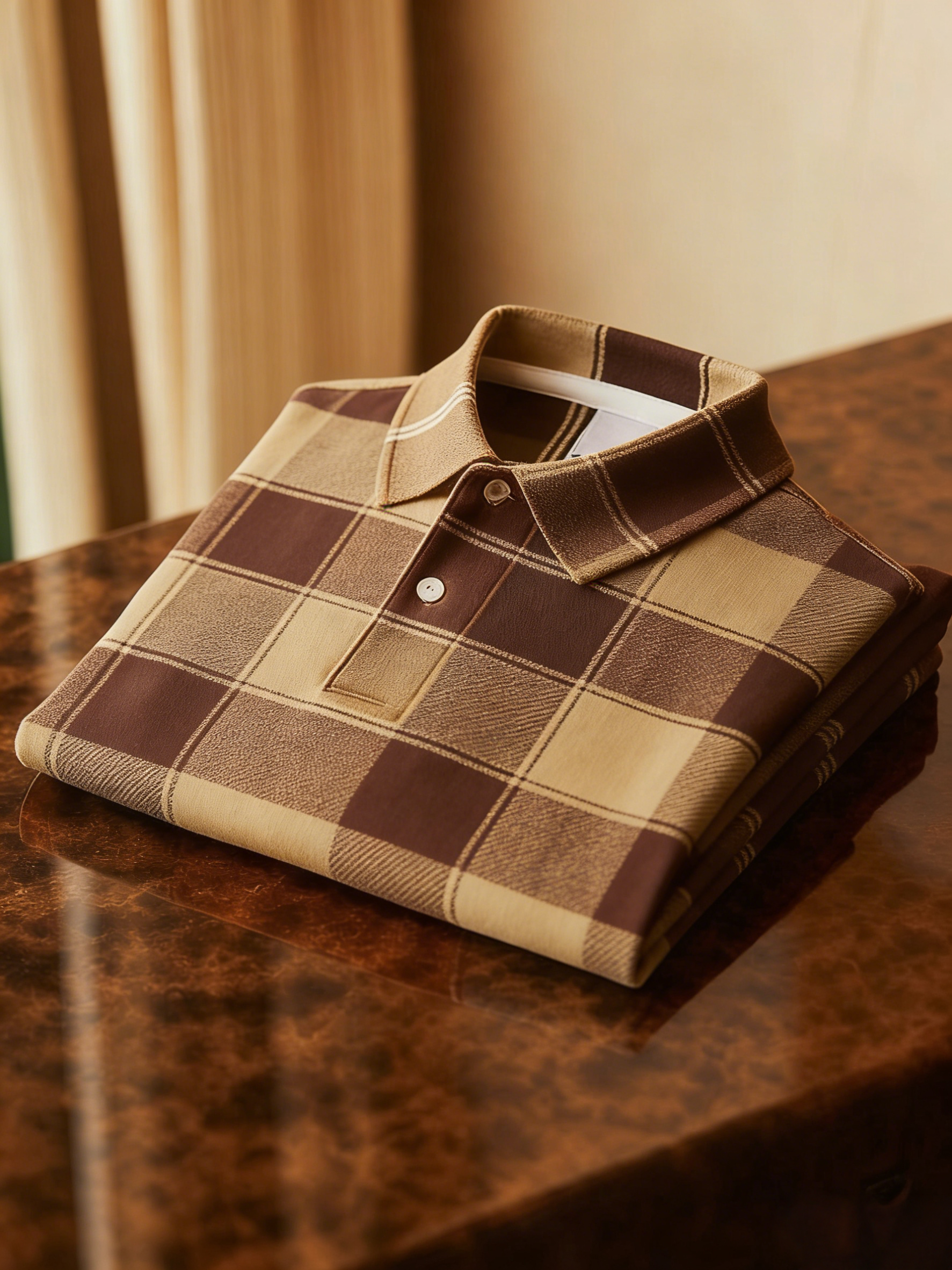 Men's Business Button-Down Short Sleeve Polo Shirt
