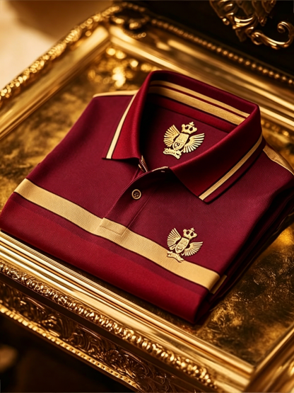 Men's Business Button-Down Short Sleeve Polo Shirt