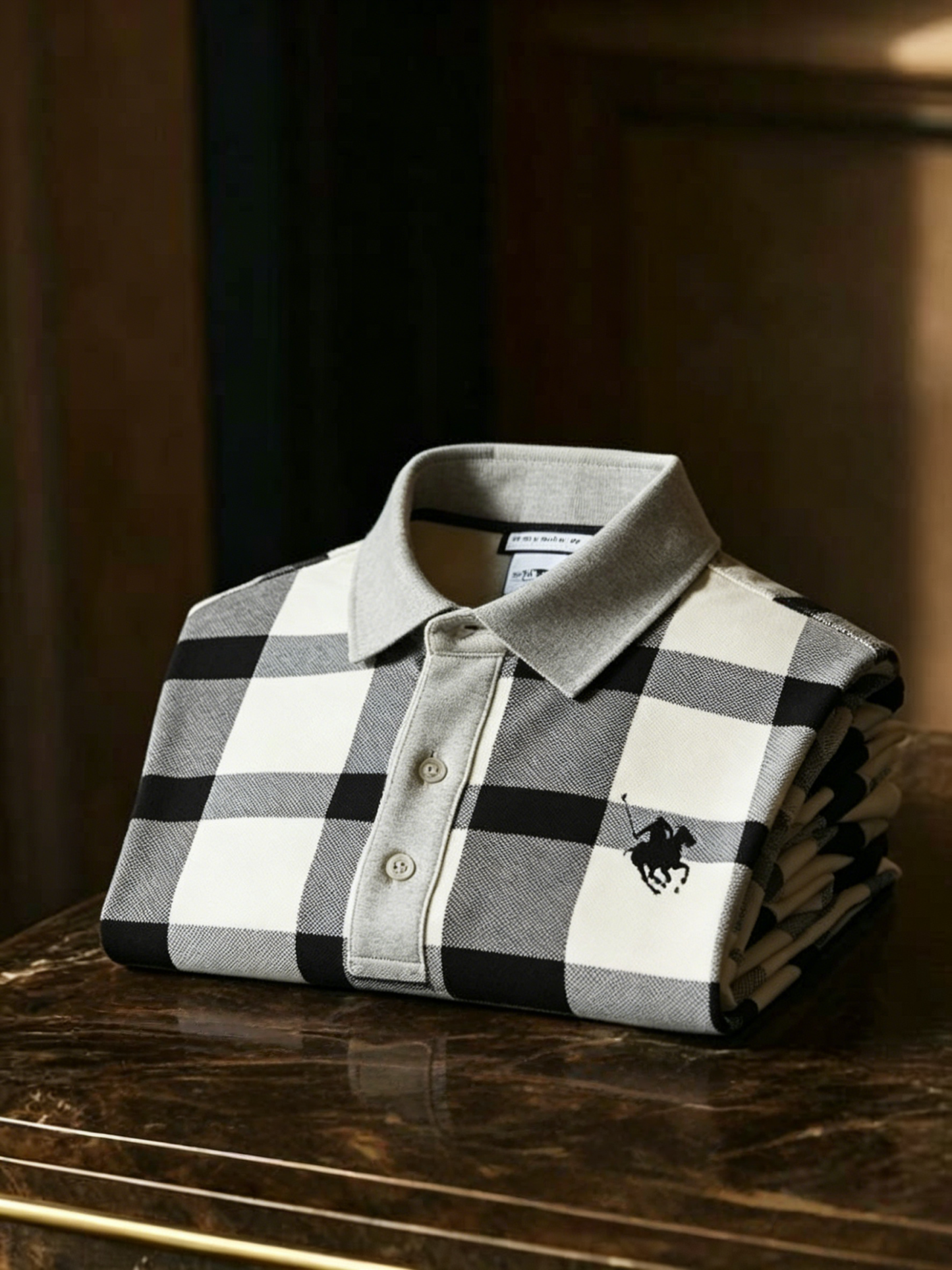 Men's Business Button-Down Short Sleeve Polo Shirt