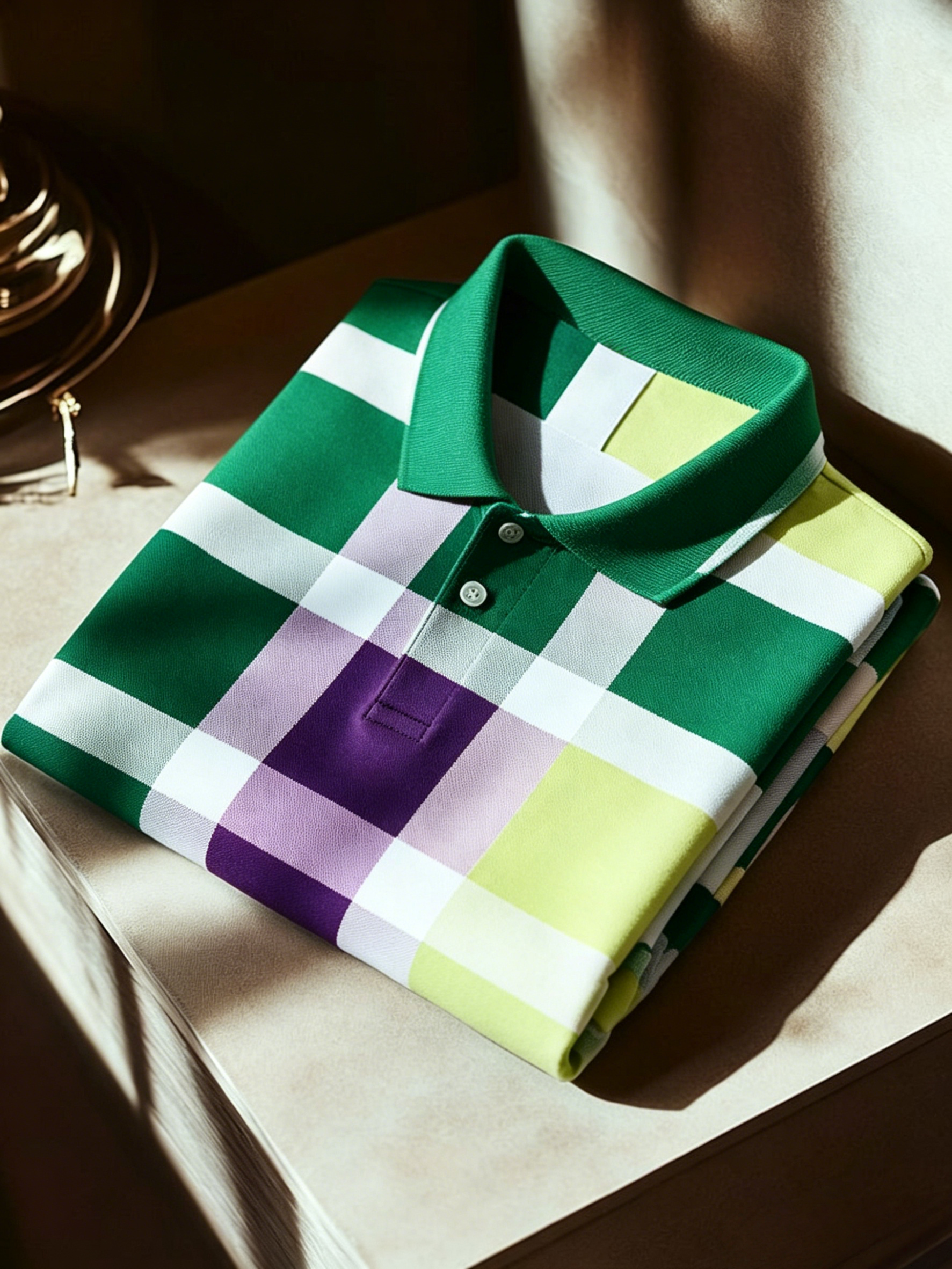 Men's Business Button-Down Short Sleeve Polo Shirt