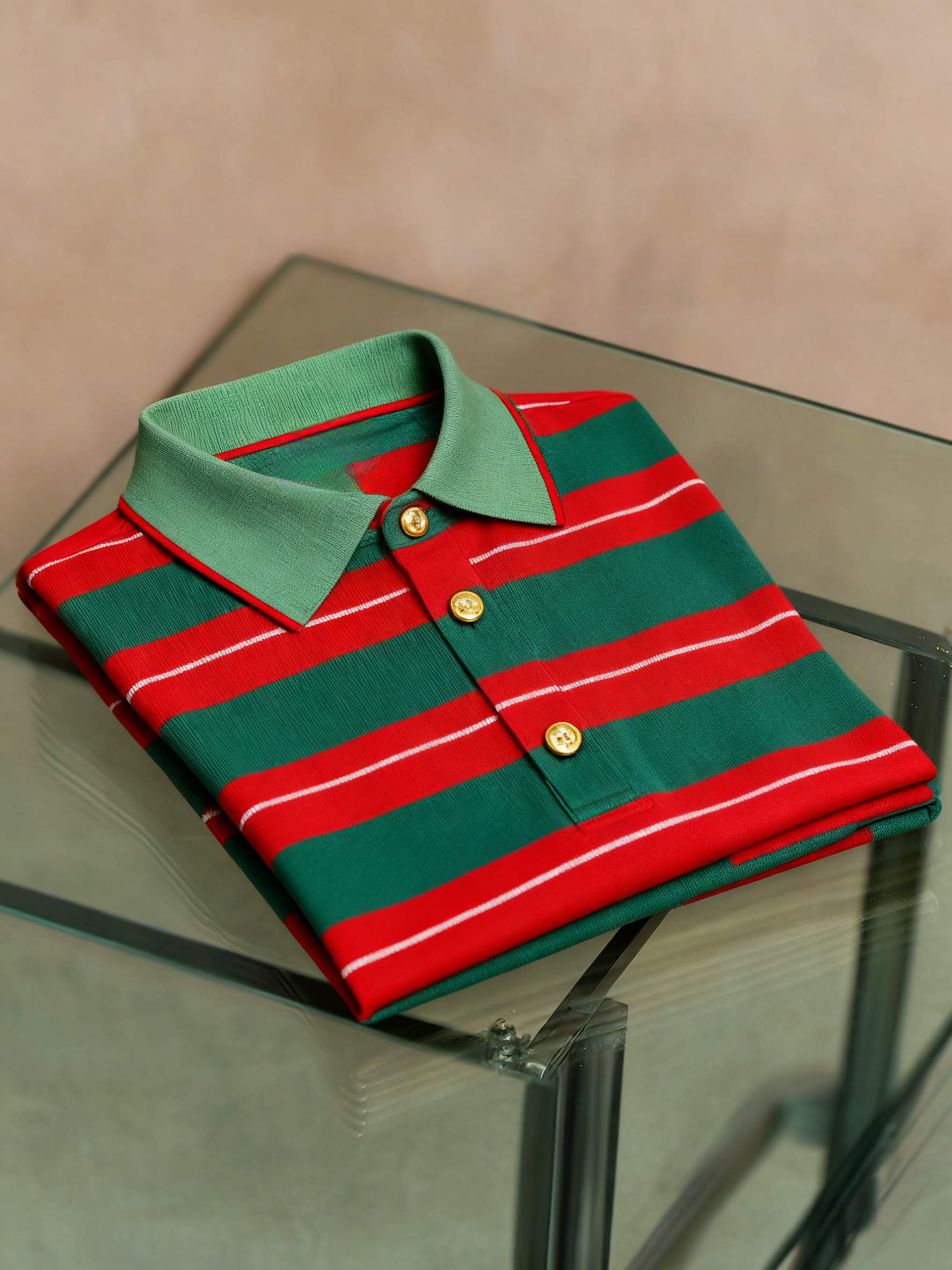 Men's Business Button-Down Short Sleeve Polo Shirt