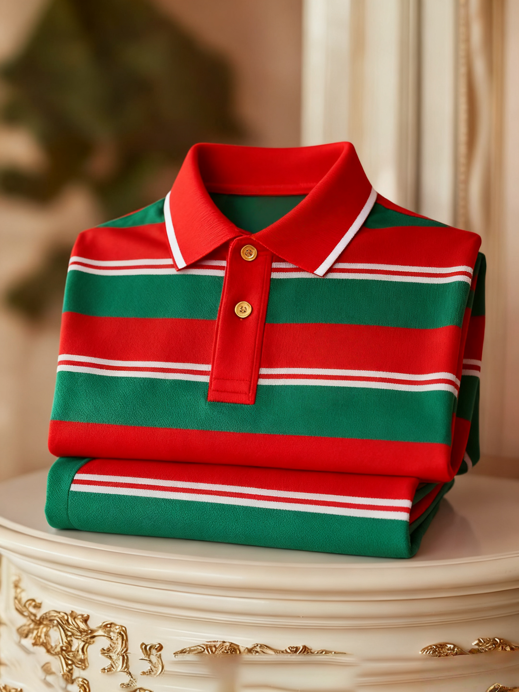Men's Business Button-Down Short Sleeve Polo Shirt