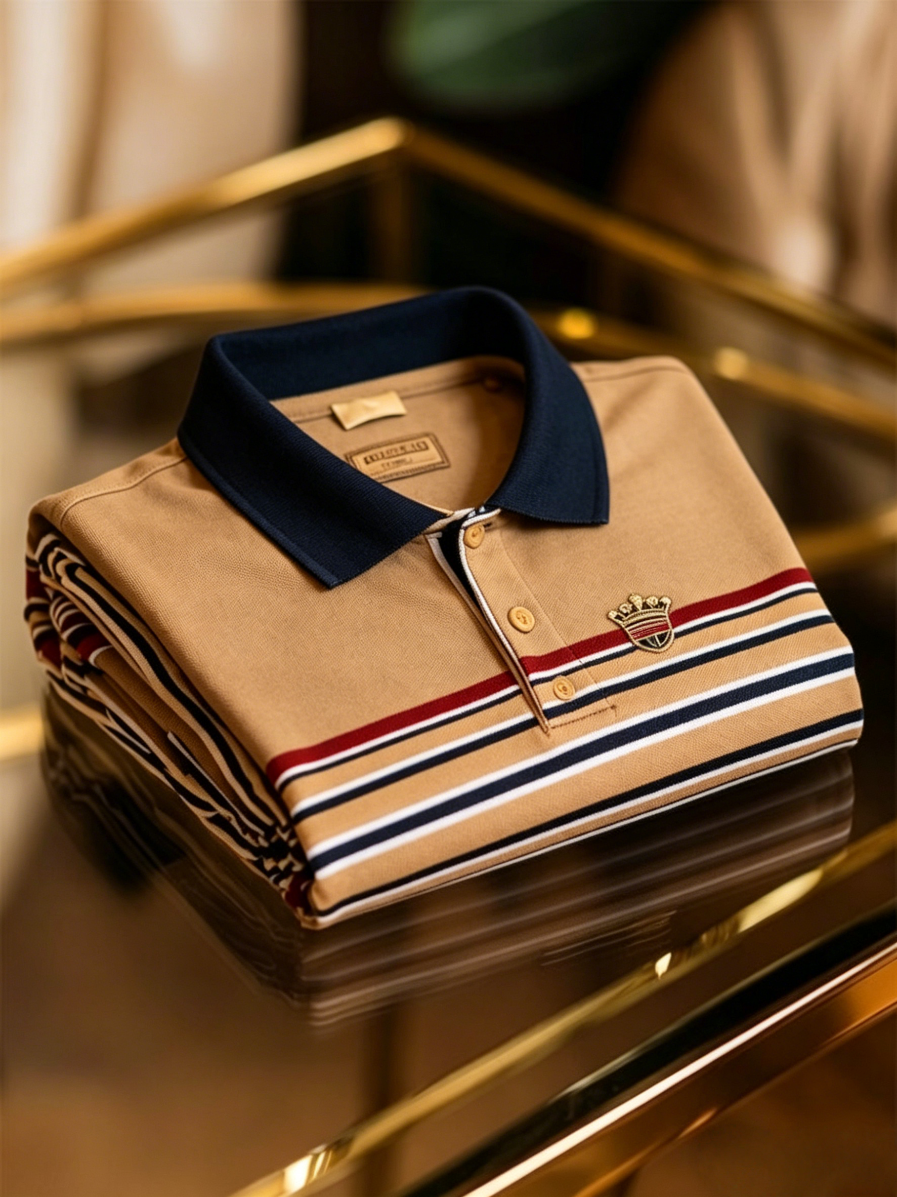 Men's Business Button-Down Short Sleeve Polo Shirt