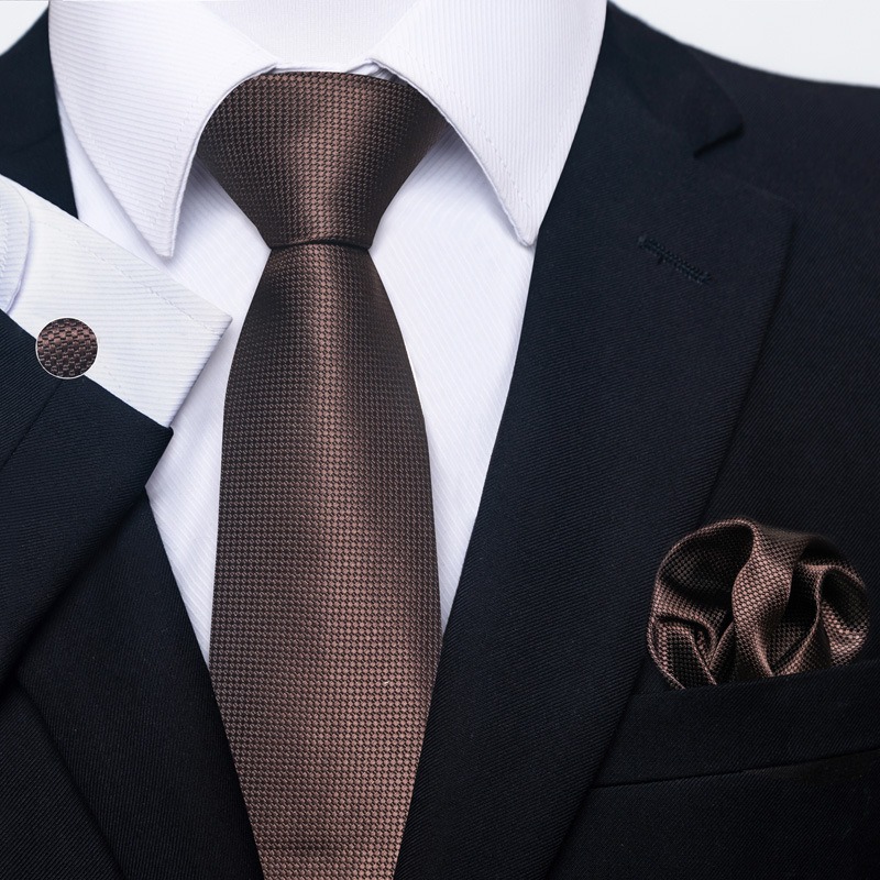Paisley Men's Tie Square Scarf Cufflinks Gift Box Set