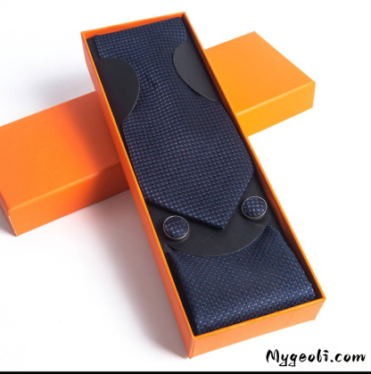 Paisley Men's Tie Square Scarf Cufflinks Gift Box Set