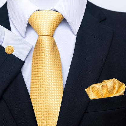 Paisley Men's Tie Square Scarf Cufflinks Gift Box Set