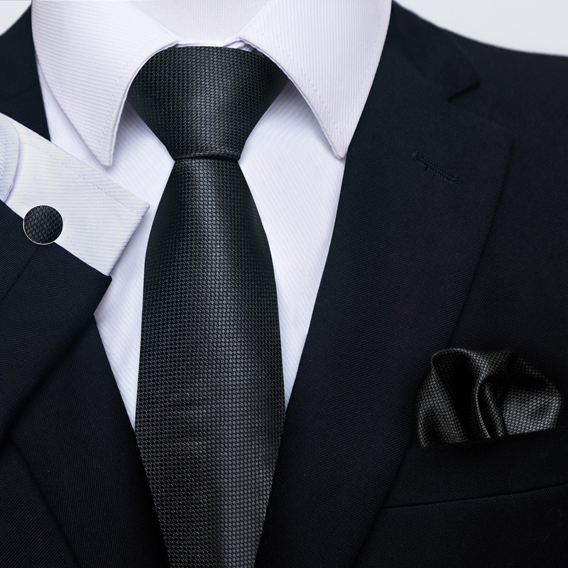 Paisley Men's Tie Square Scarf Cufflinks Gift Box Set