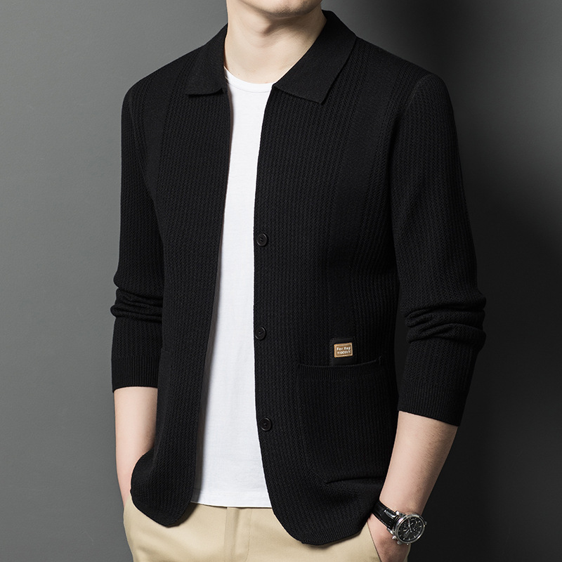 Knitted Cardigan Men's Sweater Jacket