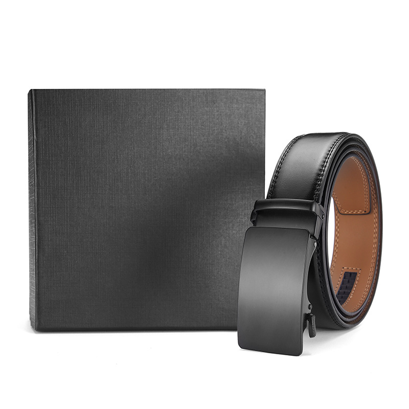 Men's automatic buckle belt