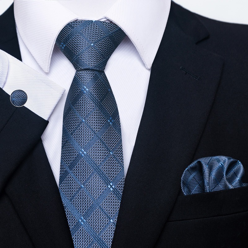 Paisley Men's Tie Square Scarf Cufflinks Gift Box Set