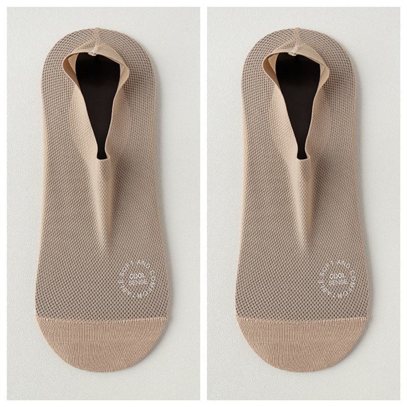 Men's Invisible Hollow Out Mesh Non-Slip Socks