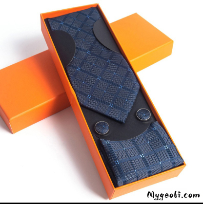 Paisley Men's Tie Square Scarf Cufflinks Gift Box Set