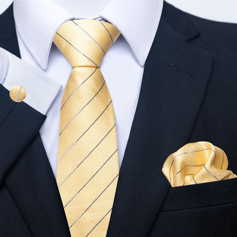 Paisley Men's Tie Square Scarf Cufflinks Gift Box Set