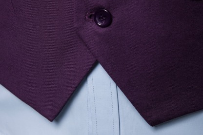 Men's Fashionable Solid Color Design Single-Breasted Pocket Design Versatile Slim-Fitting Vest