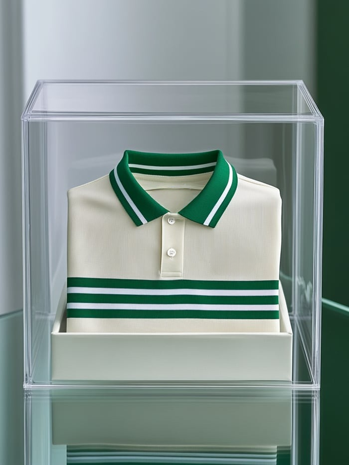 Men's Business Casual Logo Button Short Sleeve Polo Shirt