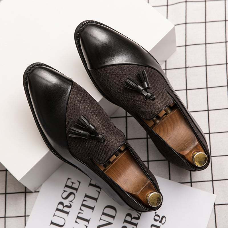 Retro Business Casual Tassel Leather Shoes