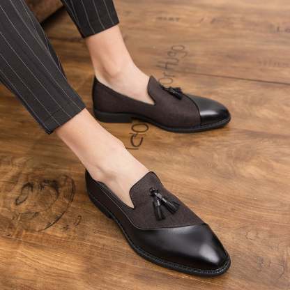 Retro Business Casual Tassel Leather Shoes