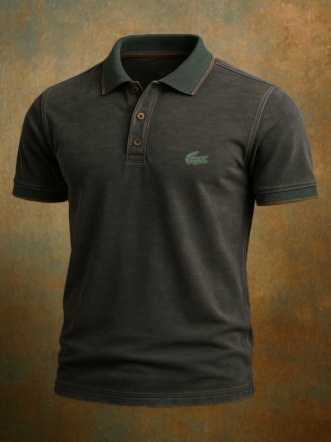 Men's Classic Retro Funny Polo Shirt