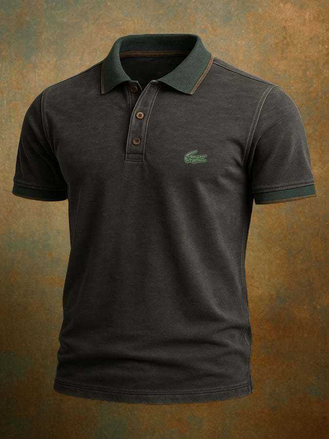 Men's Classic Retro Funny Polo Shirt