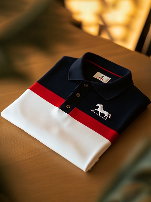 Men's Business Casual Button Short Sleeve Polo Shirt