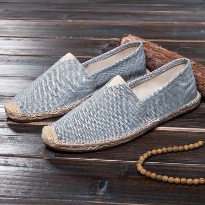 Men'S Casual Linen Espadrilles