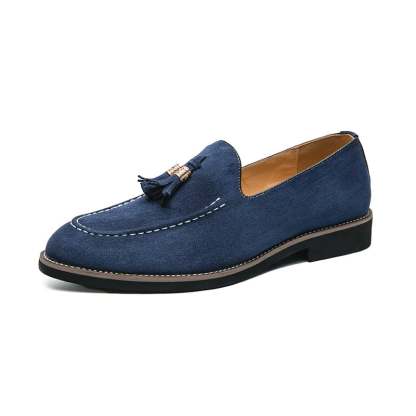 Fashionable And Comfortable Casual All-Match Suede Tassel Design Casual Leather Shoes