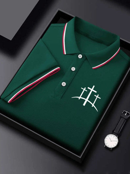 Men's Faith Print Polo Shirt