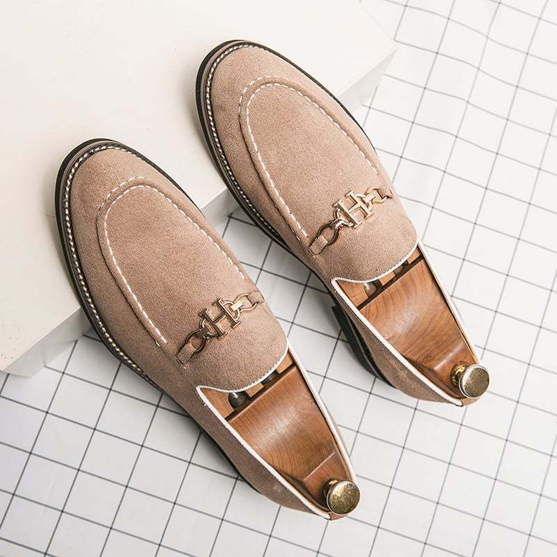 Fashion Trend British Style Business Casual Suede Loafers