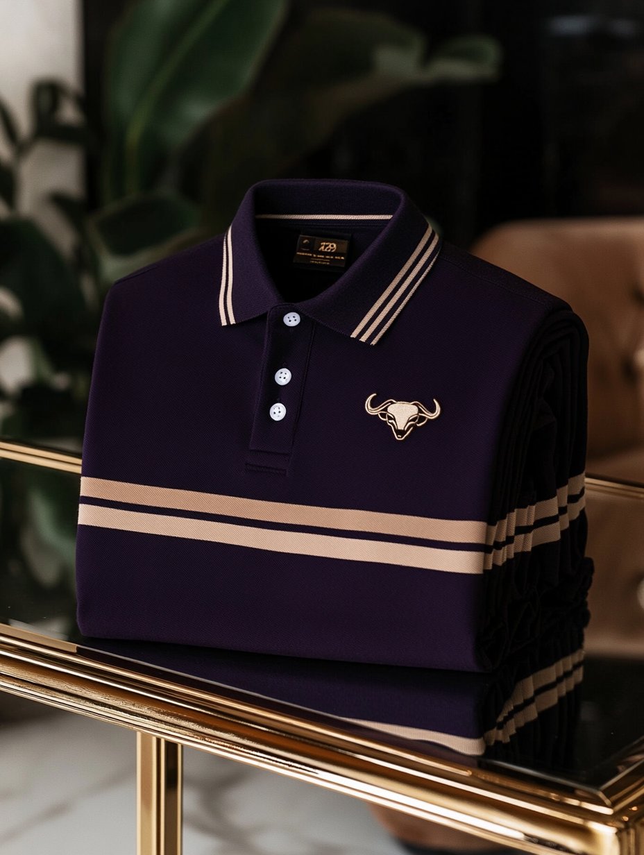 Men's Casual Business Button Short Sleeve Polo Shirt