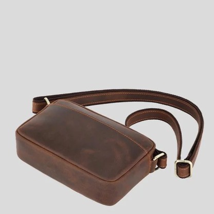 Men's Retro Cowhide Crossbody Shoulder Bag