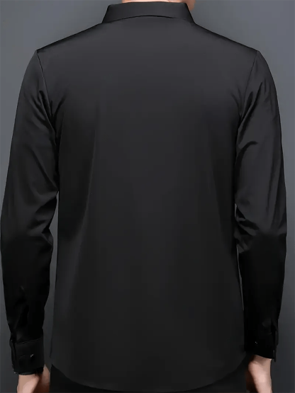 Men's Business Solid Color Casual Shirt