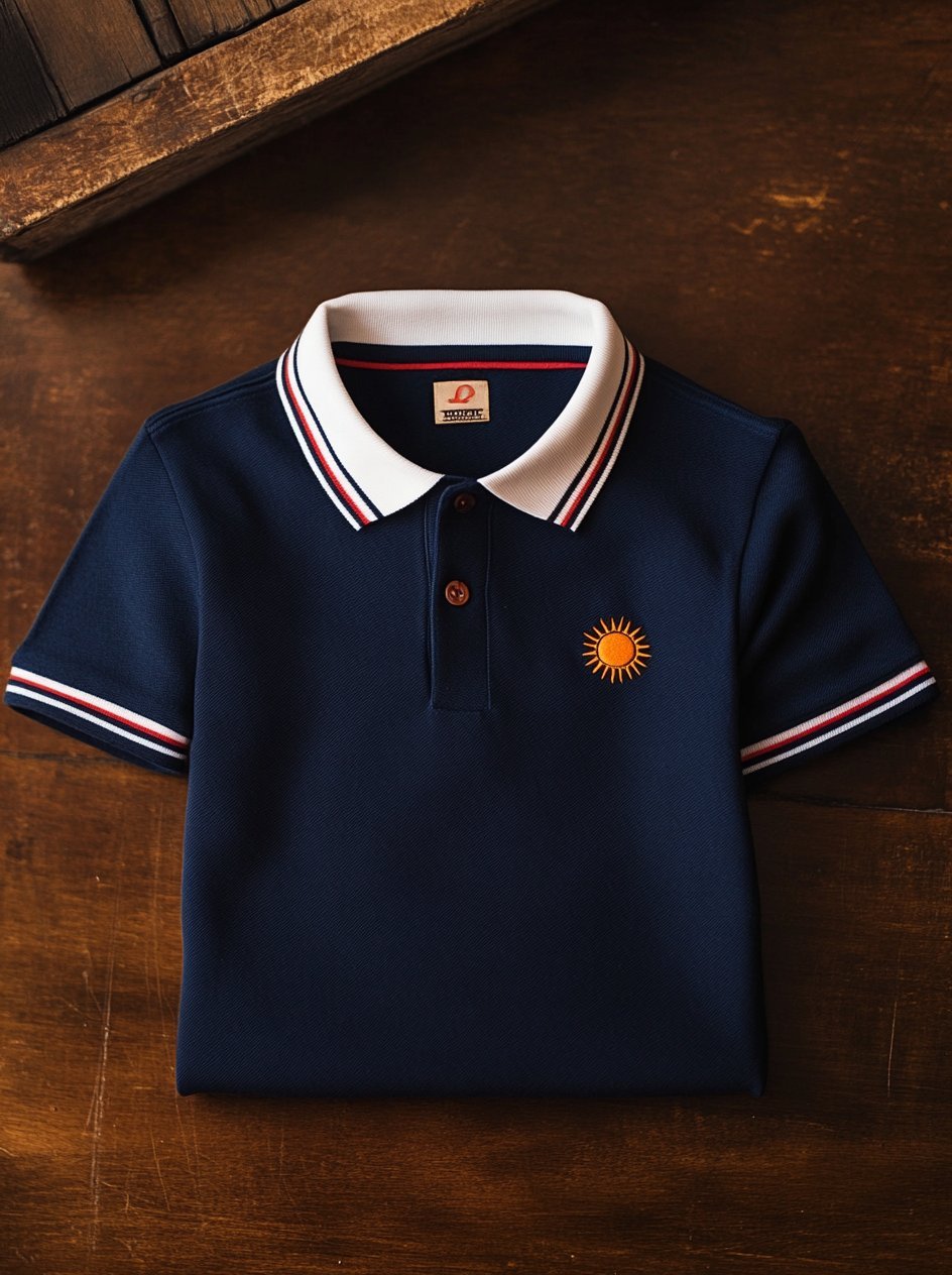 Men's Business Luxury Printed Button Short Sleeve Polo Shirt