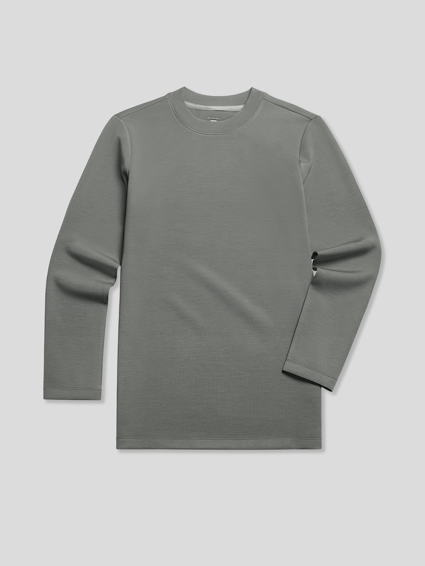 Modal Blend Elbow Patch Long Sleeve Tee:Slim Fit