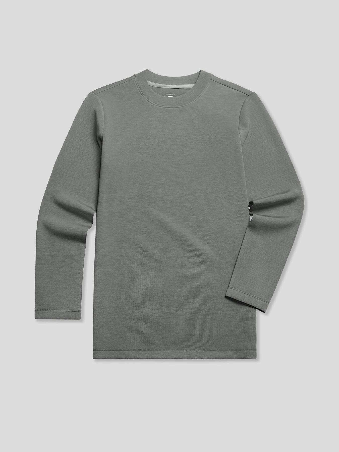 Modal Blend Elbow Patch Long Sleeve Tee:Slim Fit