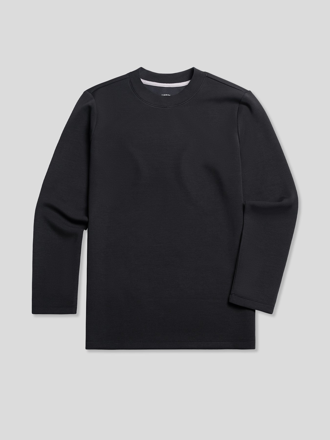 Modal Blend Elbow Patch Long Sleeve Tee:Slim Fit
