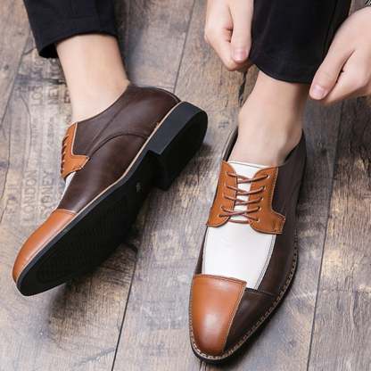 Men'S Patchwork Formal Business Casual Leather Shoes
