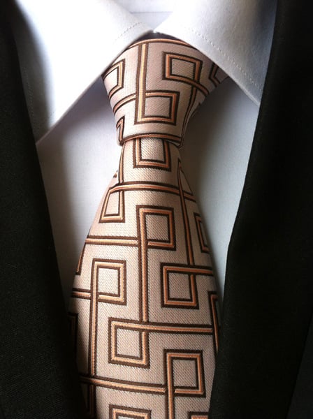 Men's Retro Gentleman Wedding Busines Shirt Tie