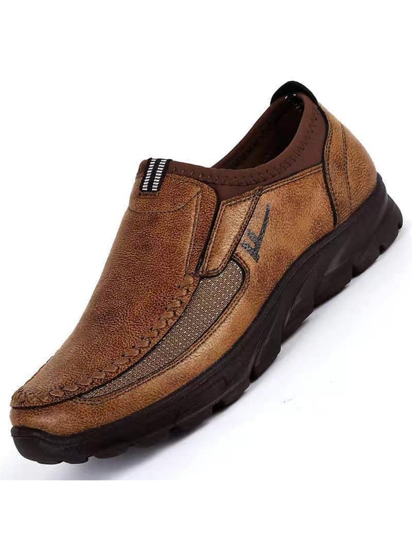 Men's Fashion Solid Leather Shoes