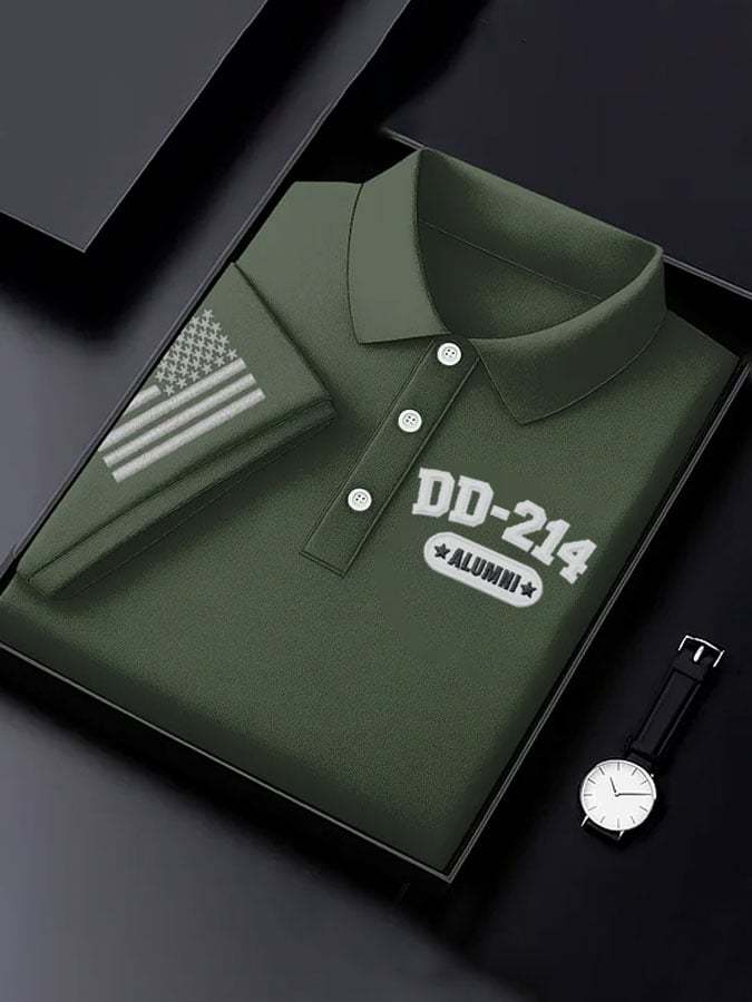 Men's Veteran Print Polo Shirt