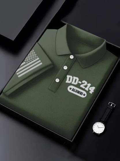 Men's Veteran Print Polo Shirt