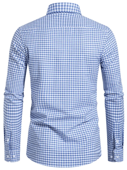 Men's Plaid Business Casual Shirt