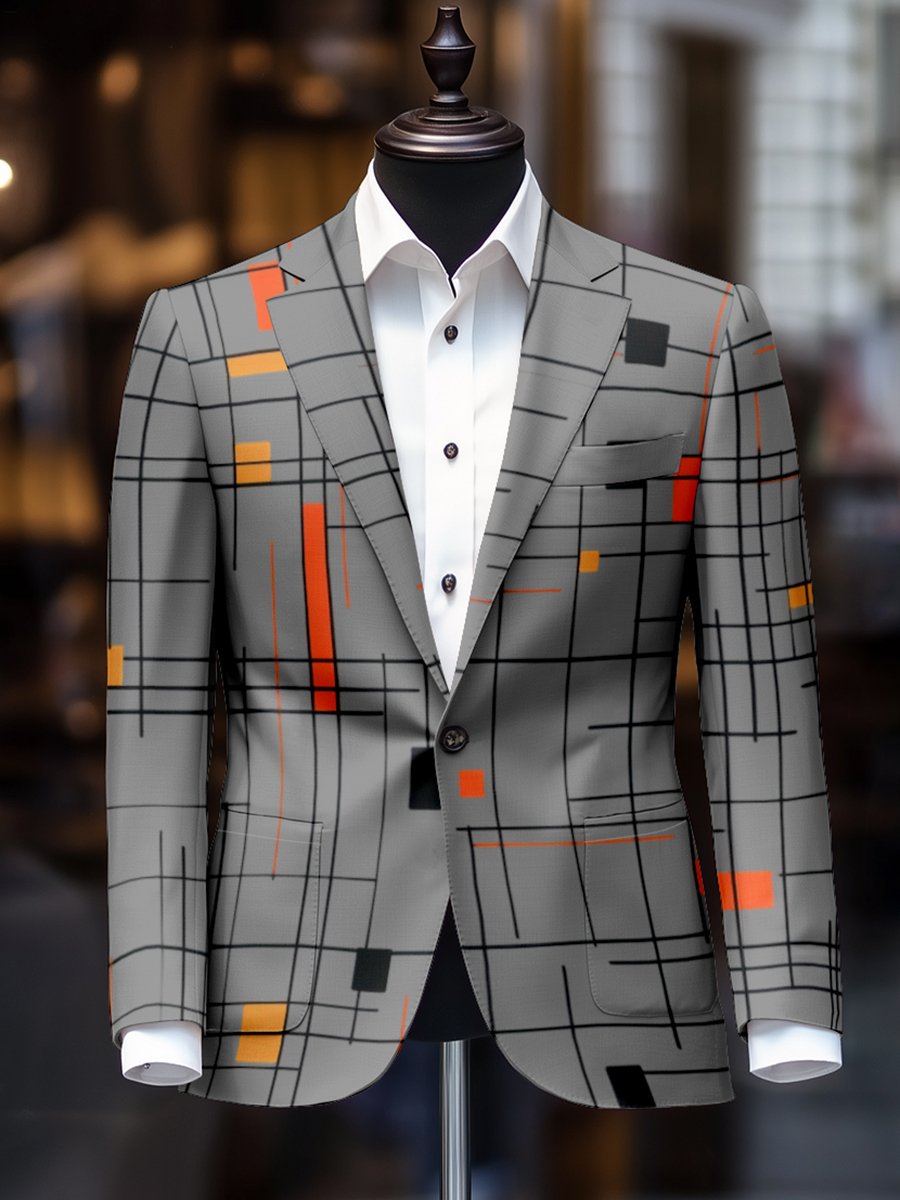 Men's Vintage Casual Paisley Blazer