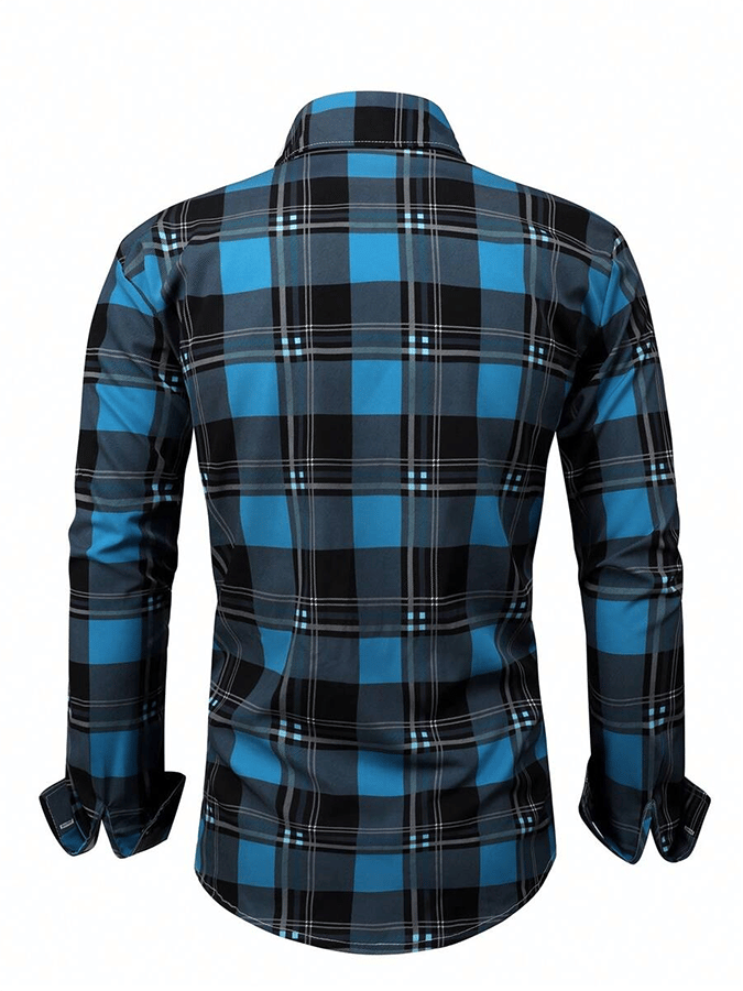 Men's Plaid Business Casual Shirt