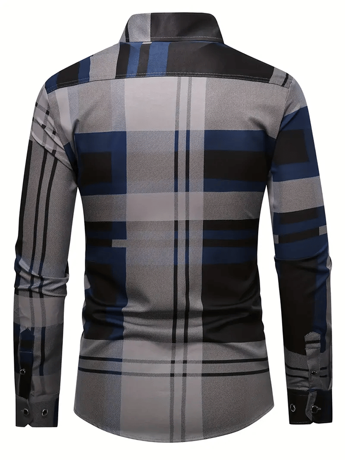 Men's Plaid Business Casual Shirt