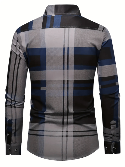 Men's Plaid Business Casual Shirt