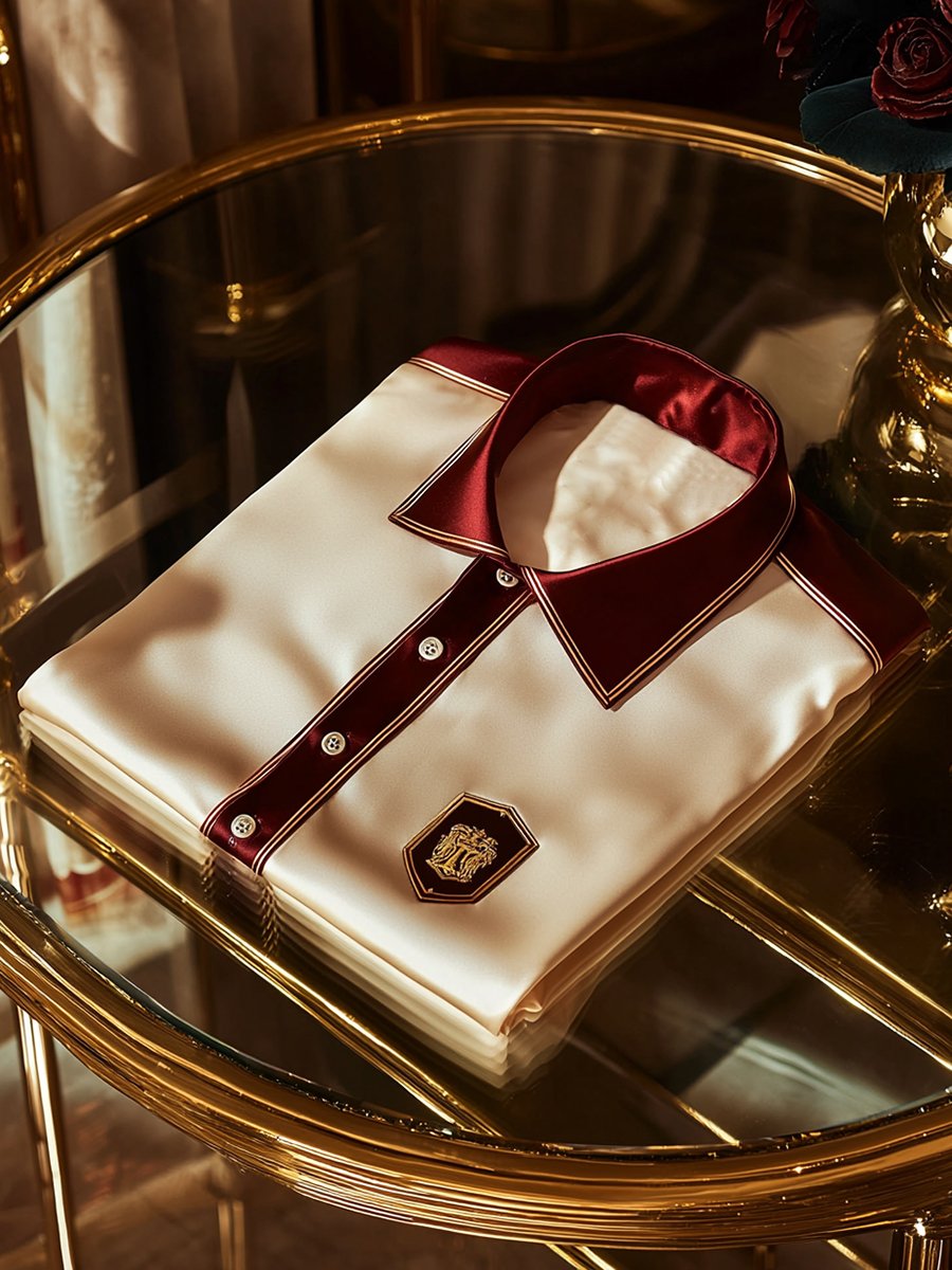 Men's Satin Luxury Business Long Sleeve Shirt